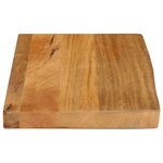 vidaXL Dessus de table à bord vivant 50x20x3 8 cm bois massif manguier