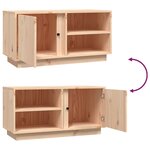 vidaXL Meuble TV 80x35x40 5 cm Bois de pin massif