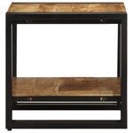 Table basse vidaXL 40x50x38 cm en bois de manguier massif