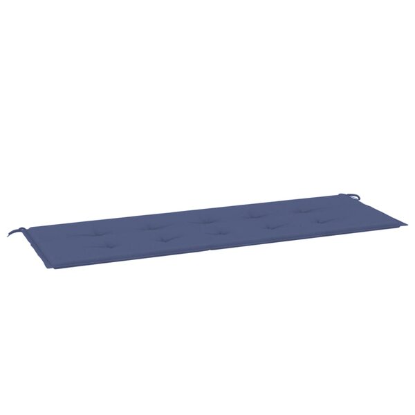 vidaXL Coussin de banc de jardin bleu marine 150x50x3 cm tissu oxford