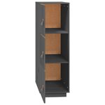 vidaXL Buffet haut Gris 34x40x108 5 cm Bois massif de pin