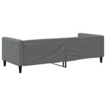 vidaXL Lit de repos gris foncé 80x200 cm tissu