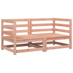 vidaXL Canapés d'angle de jardin 2 Pièces 70x70x67 cm bois massif douglas