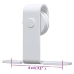 vidaXL Kit mini de porte d'armoire coulissante Acier au carbone 152 cm