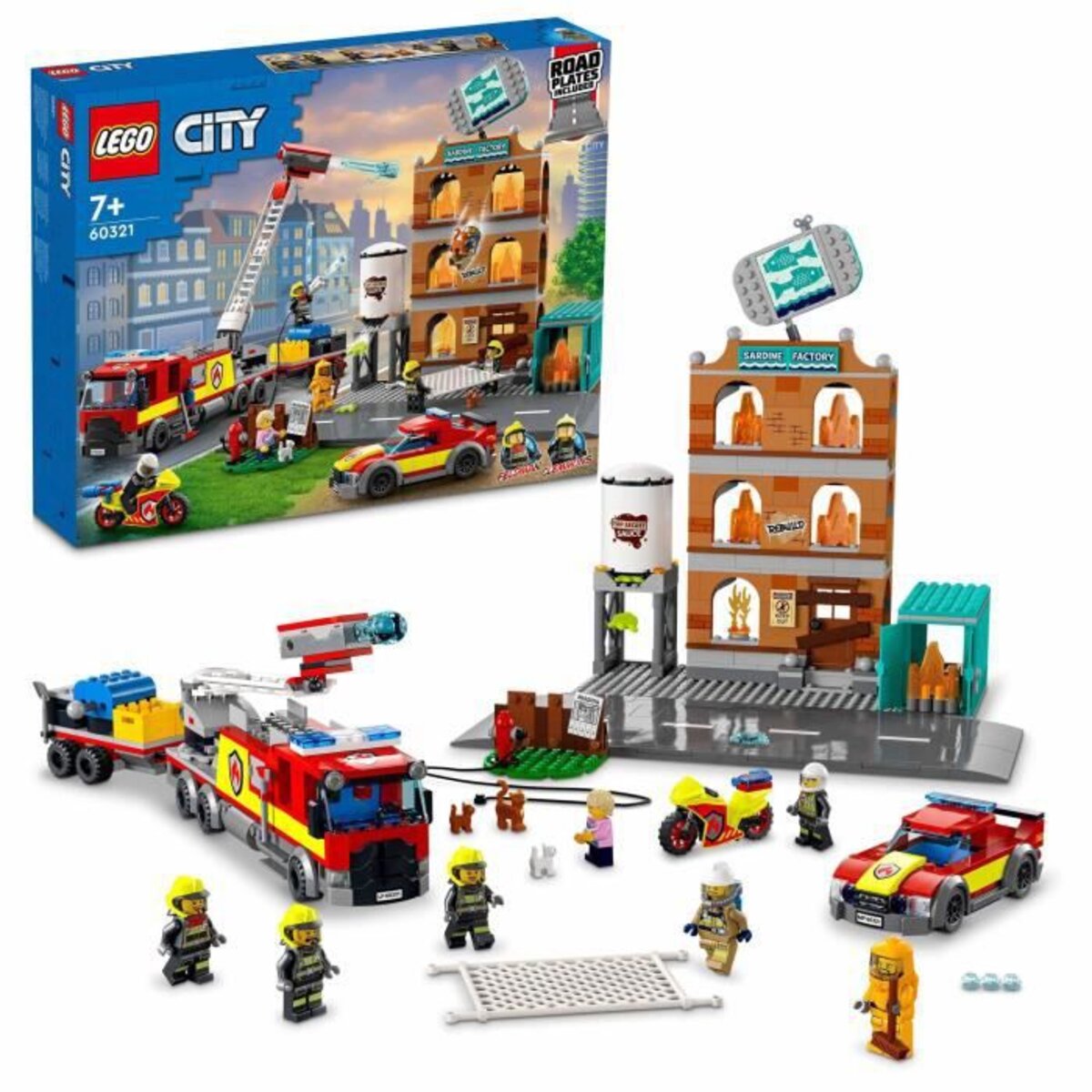 Lego - A1388XX - Accessoire Jeu de Construction - Lego City Pompier Grand  Modèle - Sac de rangement et tapis