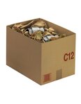 (lot  20 caisses) caisse carton palettisable c avec couvercle 400 x 300 x 150 mm