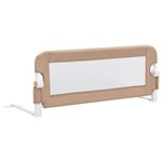 vidaXL Barrière de lit enfant Taupe 102x42 cm Polyester