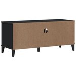 vidaXL Meuble TV VIKEN noir bois d'ingénierie