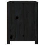 vidaXL Armoire latérale Noir 100x40x54 cm Bois de pin massif