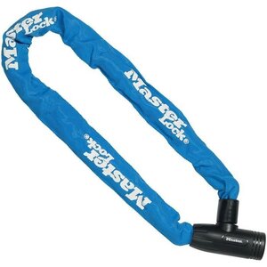 Chaîne antivol vélo à clé chaîne 90 cm - Bleu