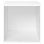 vidaXL Ensemble de meubles TV 3 Pièces Blanc Aggloméré
