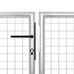 Vidaxl portillon acier 500 x 125 cm argenté
