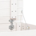 vidaXL Panier à linge blanc 88 5x44x76 cm Bois massif de pin
