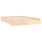 vidaXL Cadre de lit sans matelas bois massif 140x200 cm