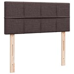 vidaXL Sommier à lattes de lit avec matelas Marron foncé 120x200 cm