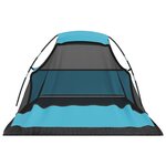 vidaXL Tente de camping 317x240x100 cm Bleu