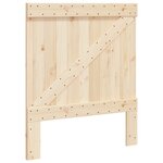 vidaXL Cadre de lit avec tête de lit 90x200 cm bois de pin massif
