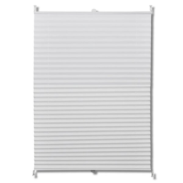 vidaXL Store plissé 80x125 cm Blanc