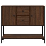 vidaXL Buffet chêne marron 100x36x85 cm bois d'ingénierie