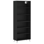 vidaXL Buffet noir 69 5x32 5x180 cm bois d'ingénierie