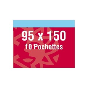 Pochettes double soudure 95 x 150 mm pour bloc c ur Yves Saint Laurent. Fond - Noir