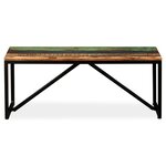 vidaXL Banc 110 x 35 x 45 cm Bois de récupération massif