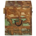 vidaXL Boîtes de rangement Bois massif de récupération
