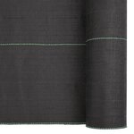 vidaXL Membrane anti-mauvaises herbes noir 1x50 m PP