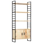 vidaXL Bibliothèque à 4 niveaux 80x30x180 cm Bois de manguier massif