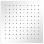 vidaXL Tête de douche plongeante carrée en acier inoxydable 20x20 cm