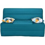 Joe Banquette BZ GEOMETRICO - Tissu turquoise - 143 x 101 x 95 cm