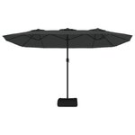 vidaXL Parasol à double tête anthracite 449x245 cm