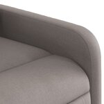 vidaXL Fauteuil inclinable électrique Taupe Tissu