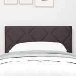 Têtière LED vidaXL Design en blocs de diamant Marron foncé 80 cm Tissu