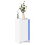 vidaXL Buffet avec LED blanc 42 5x34x85 cm bois d'ingénierie