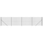 vidaXL Clôture en treillis métallique avec bride anthracite 2x10 m