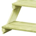 vidaXL Support de jardinière 80x80x80 cm Bois de pin imprégné