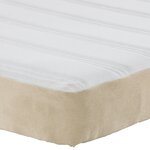 Matelas à ressorts ensachés vidaXL Vert clair Gris Moyen 80x200x20 cm Tissu