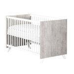 Lit Bébé style scandinave 120 x 60 cm - Gris