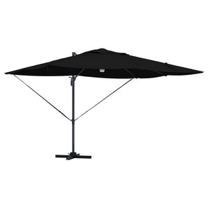 vidaXL Parasol Noir 351 x 250 x 253 cm Polyester et Aluminium
