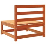vidaXL Salon de jardin 9 Pièces marron cire bois de pin massif