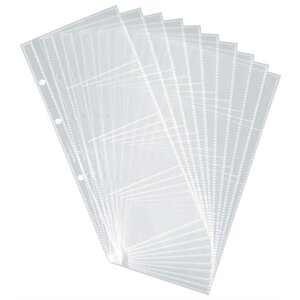 Lot de 10 Pochettes pour 8 cartes de visite VISIFIX DURABLE