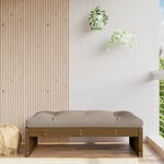 vidaXL Repose-pied de jardin 120x80 cm marron miel bois de pin massif