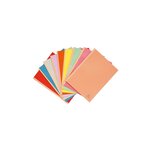 Paquet De 25 Chemises Dos Toilé Forever® 320g/m2 - 24x32cm - Couleurs Assorties - Exacompta