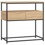 vidaXL Table console chêne sonoma 75x40x75 cm bois d'ingénierie