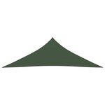 vidaXL Voile d'ombrage 160 g/m² Vert foncé 5x5x6 m PEHD