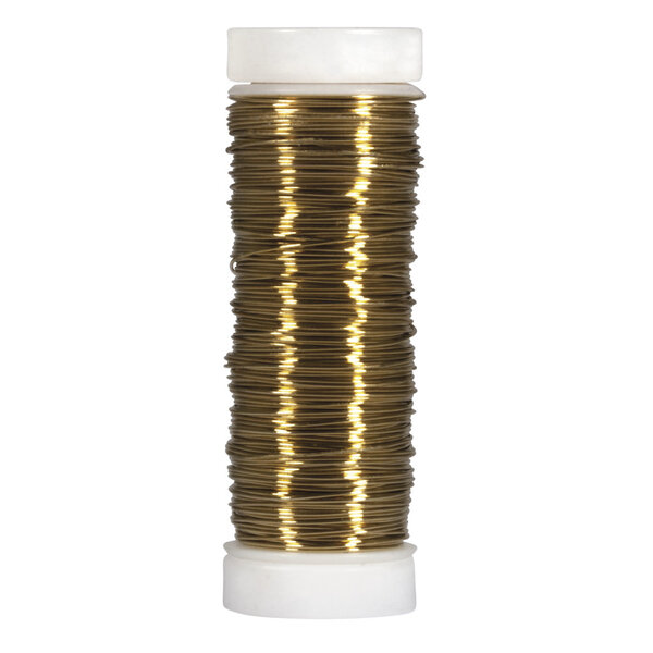 Fil couleur laiton 0 40 mm Bobine 40 m