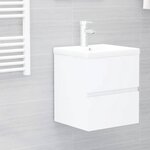 vidaXL Armoire d'évier Blanc 41x38 5x45 cm Aggloméré