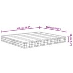 vidaXL Matelas à ressorts bonnell moyen 180x200 cm