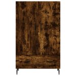 vidaXL Buffet haut chêne fumé 69 5x31x115 cm bois d'ingénierie